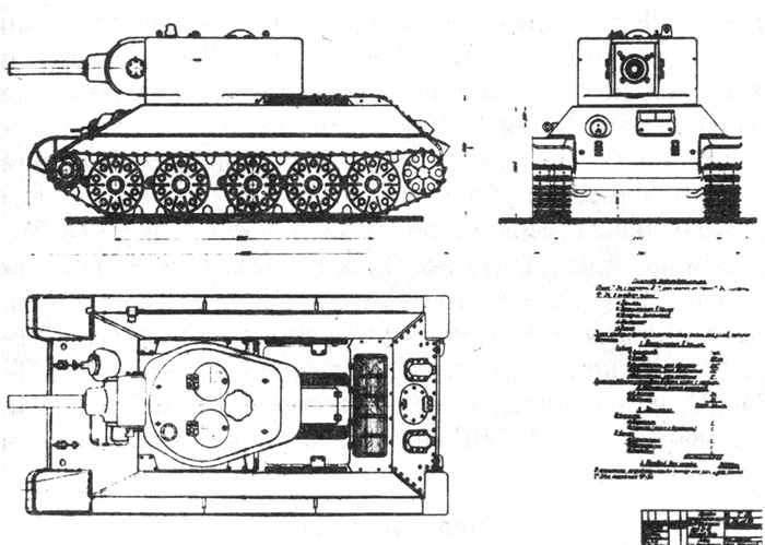 Чертежи танка кв 1с
