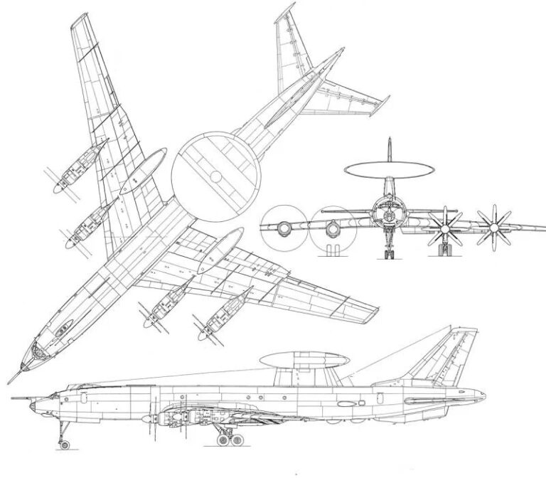 Схема серийного самолета. Рисунок Airwar.ru