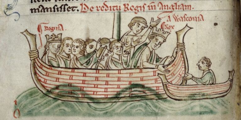 Возвращение Генриха III и Элеоноры Аквитанской из Гаскони в 1243 году.