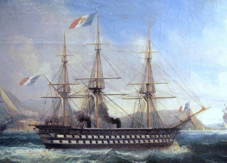 Французский паровой линейный корабль Napoleon.