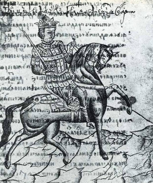 Иван IV, миниатюра из Казанской летописи
