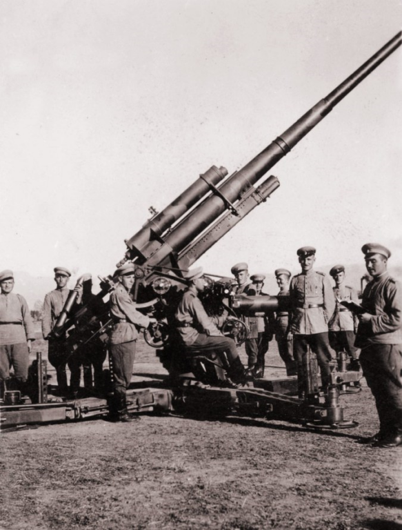 88-мм противоаеропланно оръдие “Круп” Д-58.