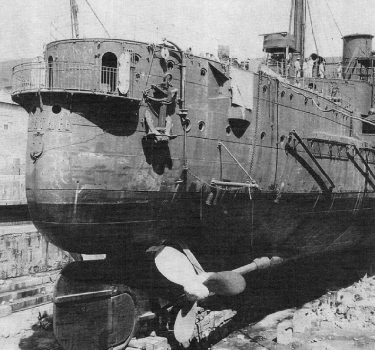 Винто-рулевая группа крейсера «Богатырь», 1904 год