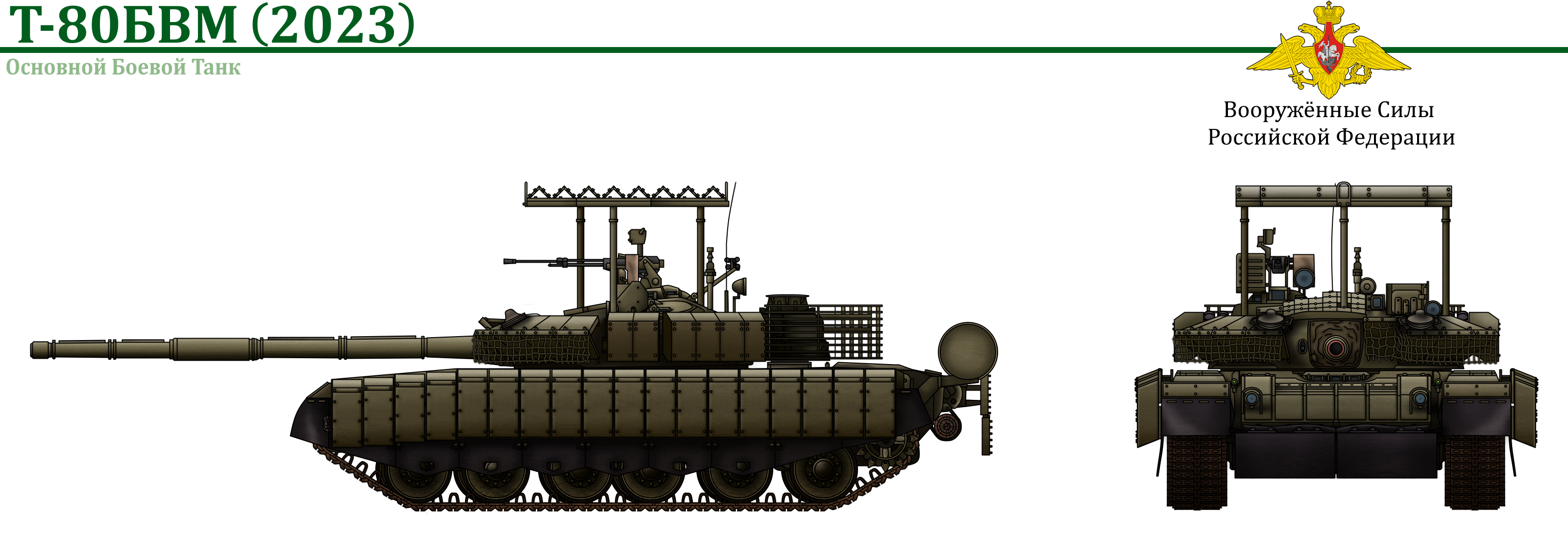 Все (почти) иллюстрации модификаций богоподобного танка Т-80