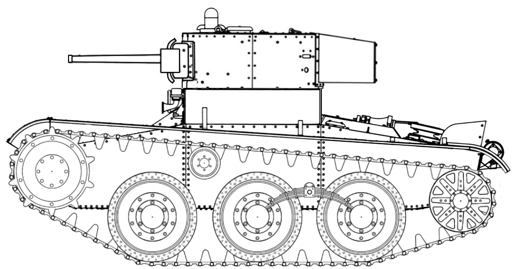Чертежи и схемы колесно-гусеничных КТ-26 и Т-46-1