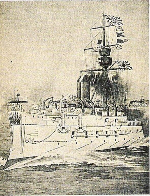 Маленький крейсер с большой пушкой. Бронепалубный крейсер «Мацусима». Япония