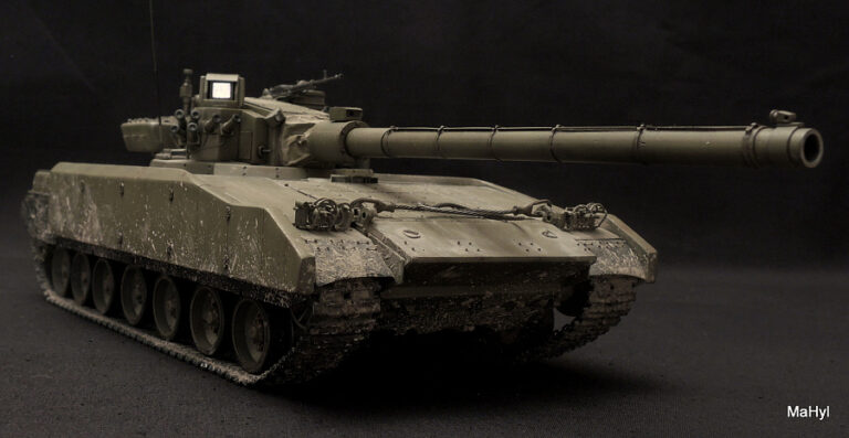 Модель танка Объект 477А1 «Нота», построенная коллегой MaHyl и выложенный на «Каропке»
