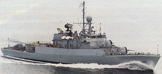 Старый вариант фрегата МЕКО А-140 ВМФ Аргентины