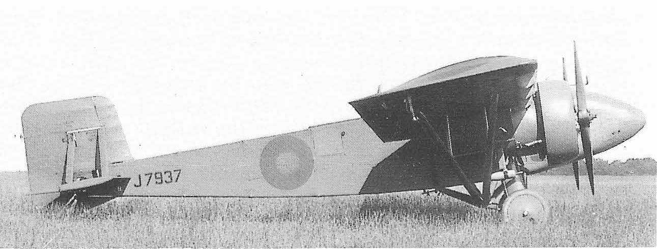 Предки Schräge Musik. Опытный тяжелый истребитель Boulton-Paul P.31 Bittern. Великобритания