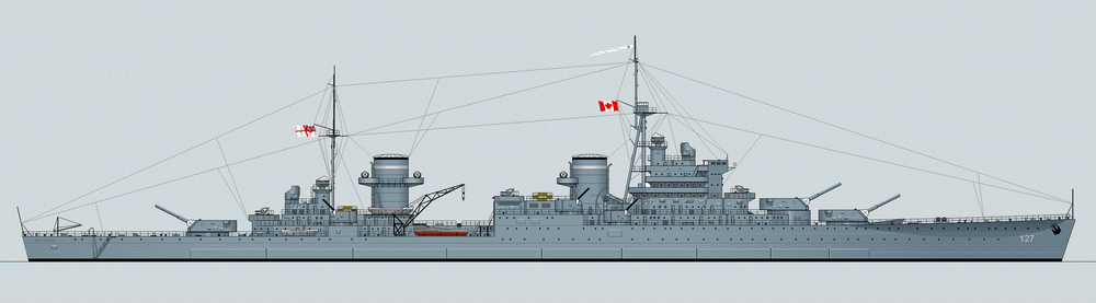 Альтернативный тяжёлый крейсер Онтарио 1937г. Канада.