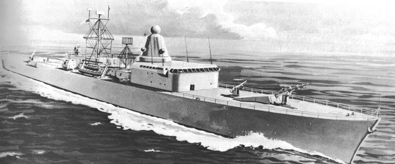 Предшественник Иджисов или проект атомного ракетного крейсера DLGN – США.