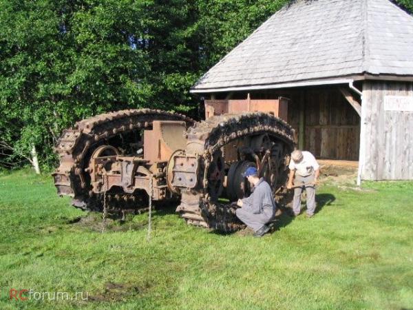 Паровой трактор Хорнсби как база для первых танков.