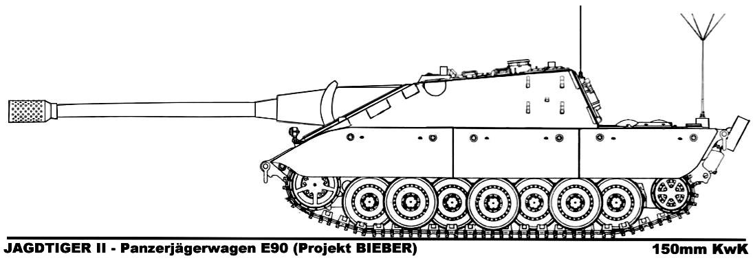 Чертеж танка е 25