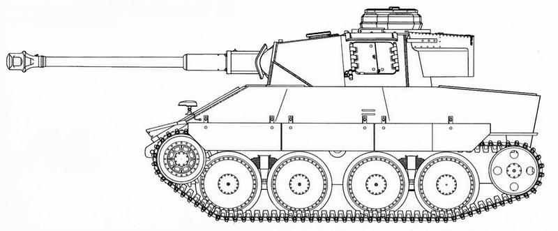 Нереализованный вариант модернизации чешского танка PzKpfw 38 (t).