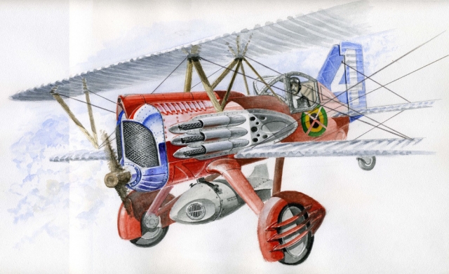 Альтернативная история авиации в картинах художника В.Ульянова.