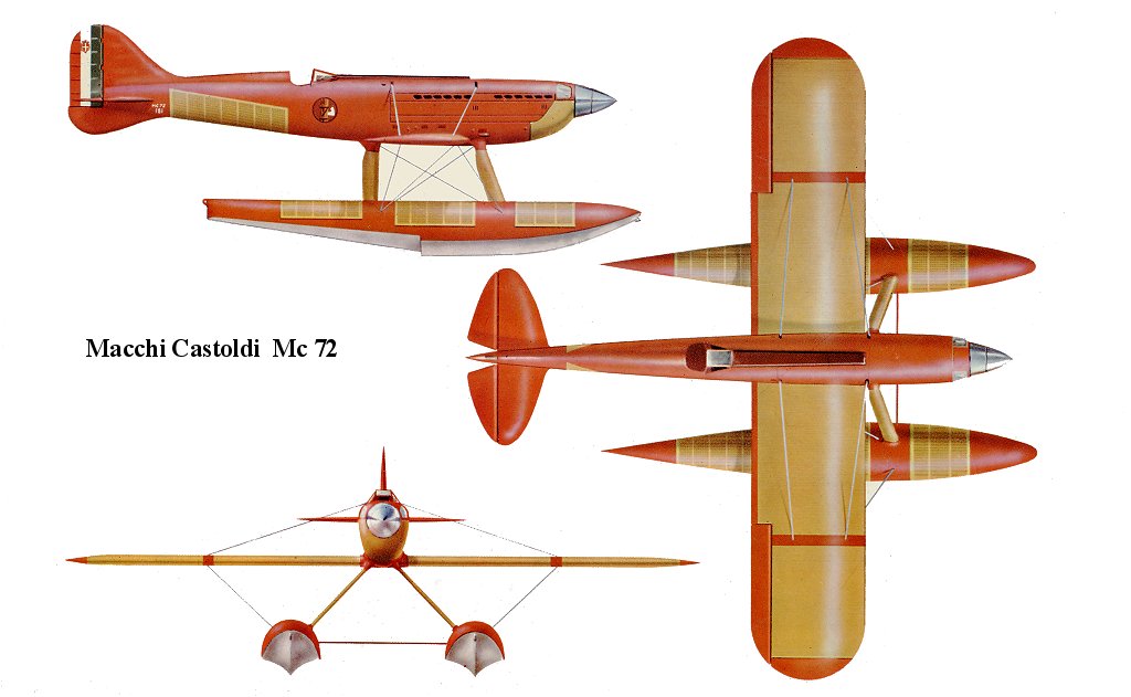 Macchi M.C. 72 - гидропланный истребитель?