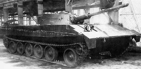Опытный плавающий танк Р-39 (Объект 101). СССР