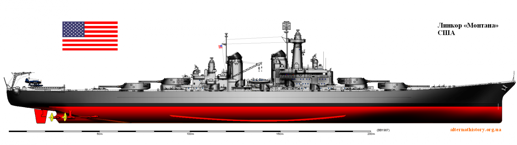 Линкор Советский Союз по-американски или проект линейного корабля Монтана. США