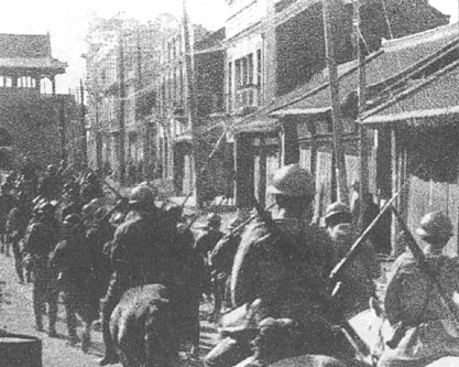 Японские войска в Шеньяне, октябрь 1931.