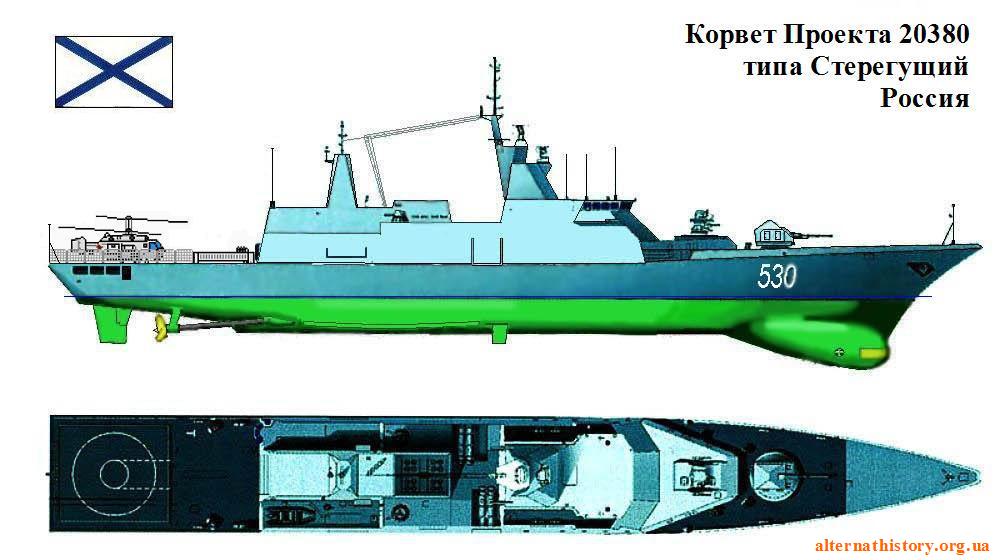 Корвет Проекта 20380 типа Стерегущий. Россия