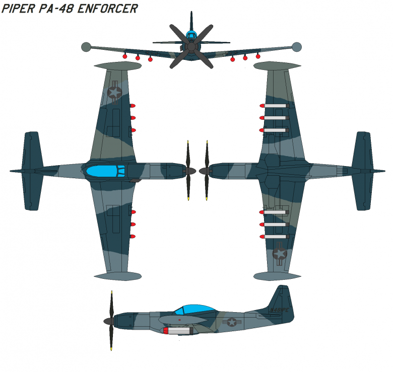 Лёгкий штурмовик Piper PA-48 Enforcer 