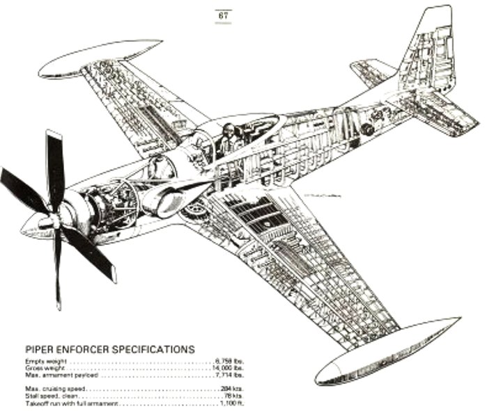 Лёгкий штурмовик Piper PA-48 Enforcer 