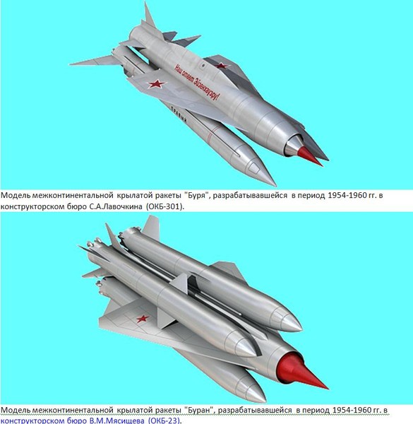 Межконтинентальная крылатая ракета "Буря" - бабушка "Бурана".