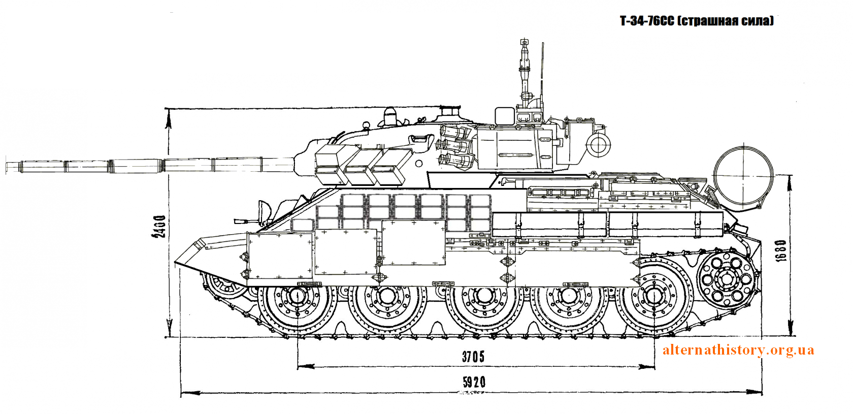 Танк Т-34-76СС (Страшная сила). СССР