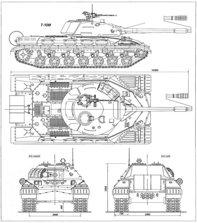 Т-10М, чертёж