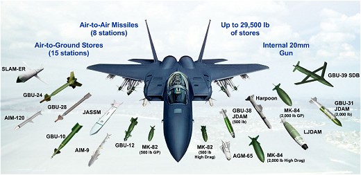 Американский тактический истребитель F-15SE (Silent Eagle)