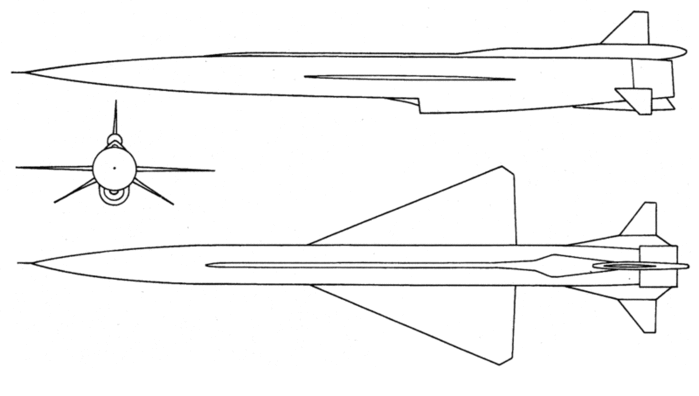 Ту-123 «Ястреб» («123»; ДБР-1) сверхзвуковой дальний разведывательный БПЛА.