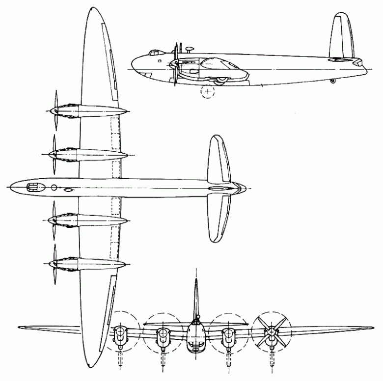 Дальний бомбардировщик Виккерс Виндзор (Vickers Windsor). Англия 