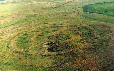 Фото Аркаима с самолёта.