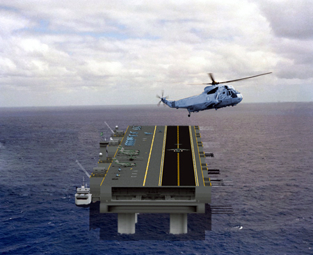 Морская боевая авианесущая платформа. 