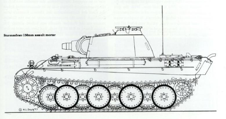 Проект 150 мм самоходного миномёта - Sturmmorser 150mm Assault gun