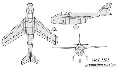 Мессершмитт Р.1101 – первый с изменяемой стреловидностью крыла или МиГ-23 Второй Мировой