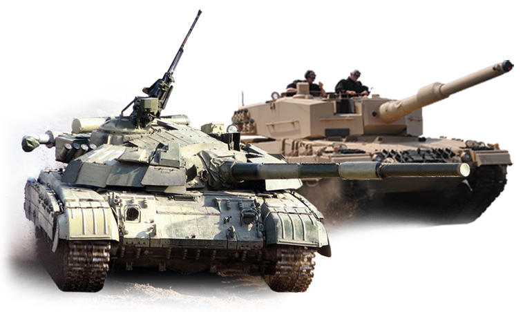 Танки Т-64Б «Булат» против «Леопарда-2А4». Кто сильней?