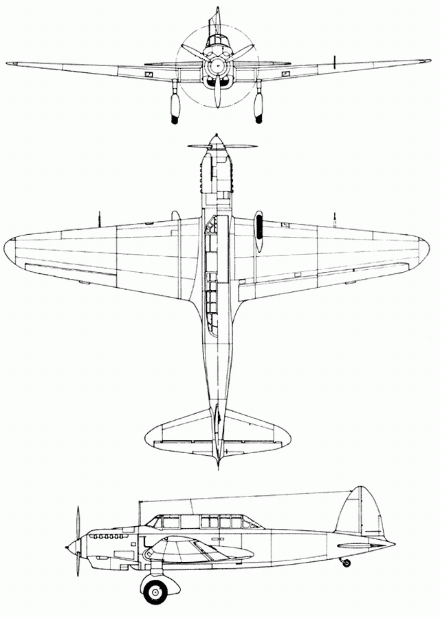 Прерванный полет чайки - истребитель 川崎 キ5 (Kawasaki Ki-5). Япония