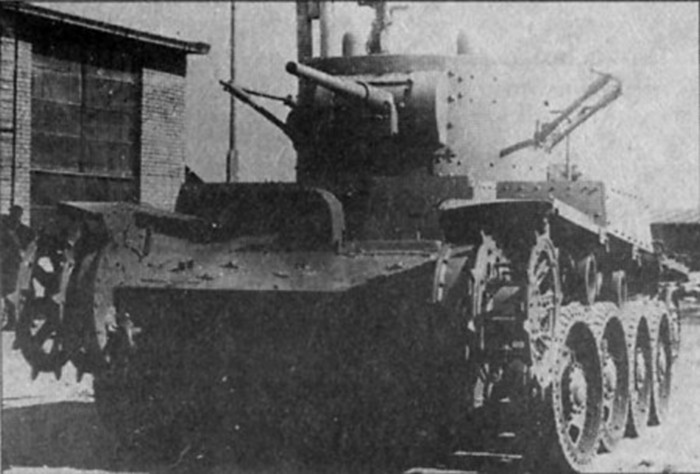 Танк Т-46 на колесном ходу, 1936 г.
