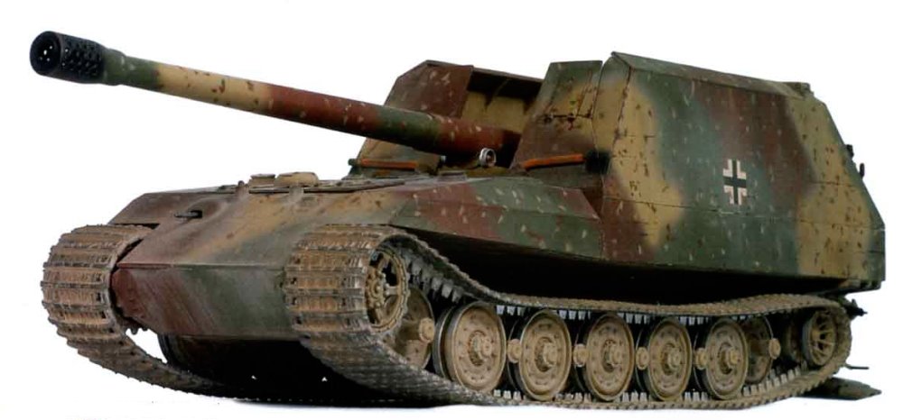 Немецкая САУ Geschutzwagen "Tiger II" – несостоявшийся потомок Фердинанда.
