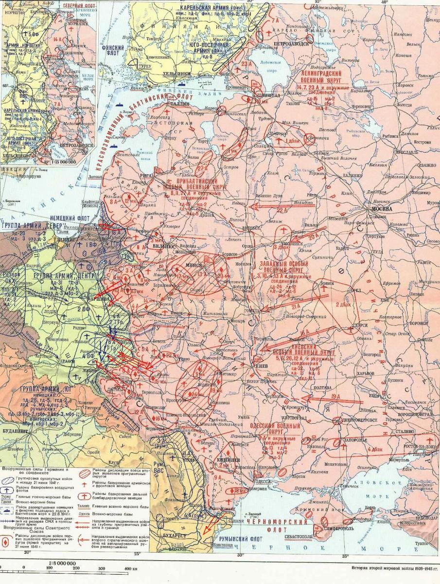 Карта альтернативной Великой  Отечественной Войны.