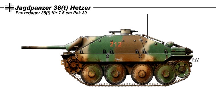 Немецкий истребитель танков Е-10 Хетцер II.