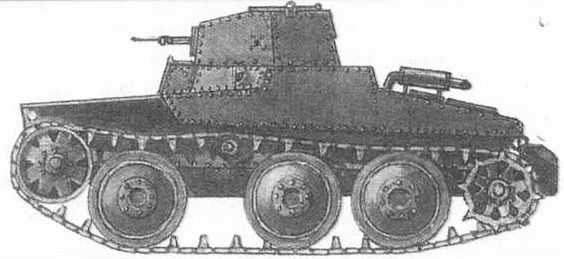 Т-43-2 на гусеницах, вид сбоку