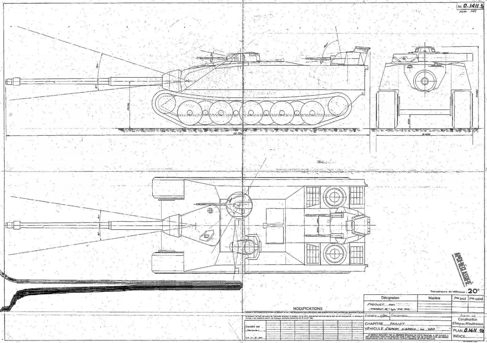 Первая послевоенная французская САУ - AMX 50 Foch