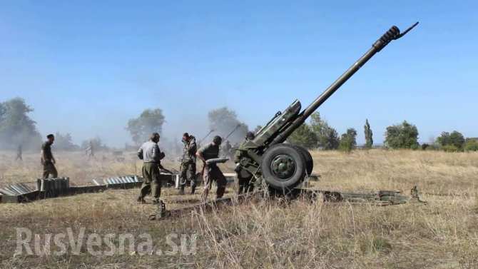 120 мм гаубицы Нона К в боях на Донбассе