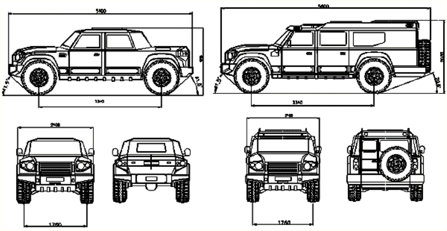 Hummer h1 чертеж