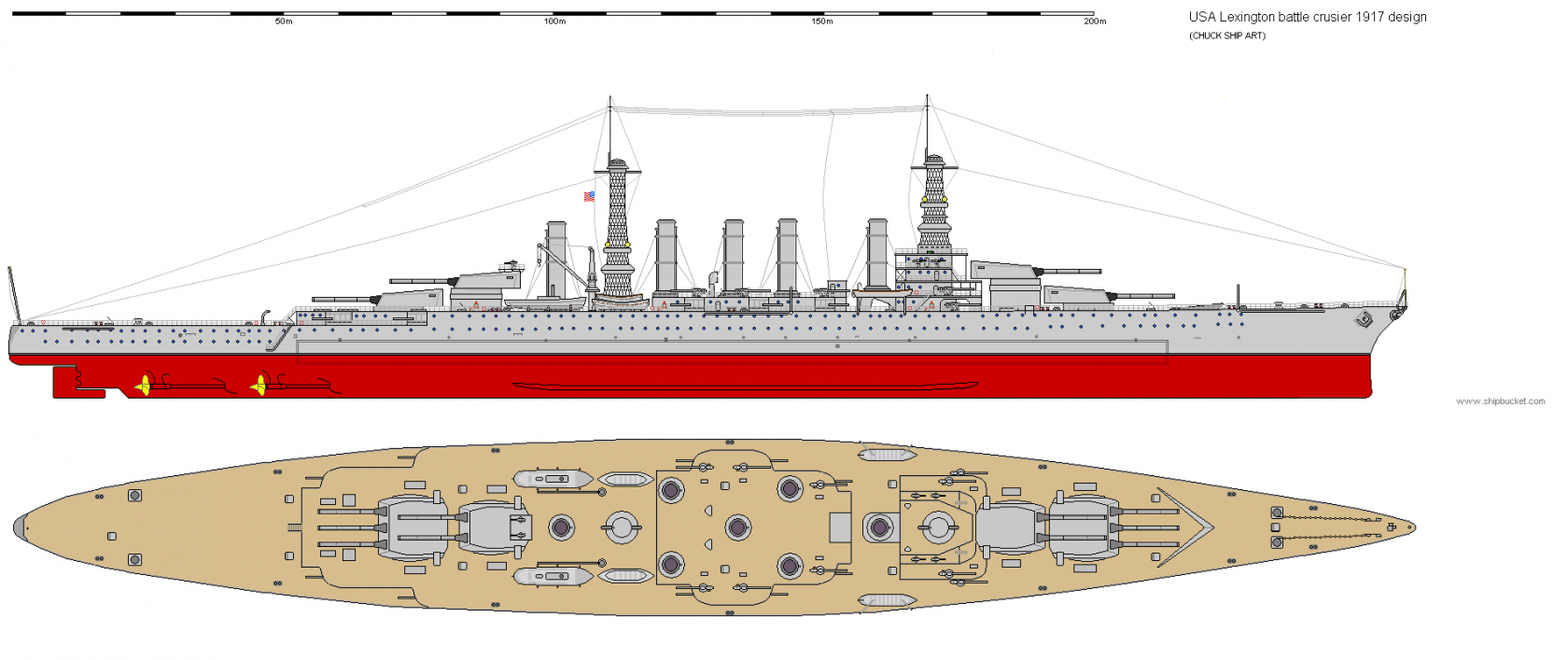 Жертвы Вашингтона – линейные крейсера типа Лексингтон. США