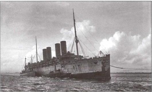 Вспомогательный крейсер "кронпринц Вильгельм".