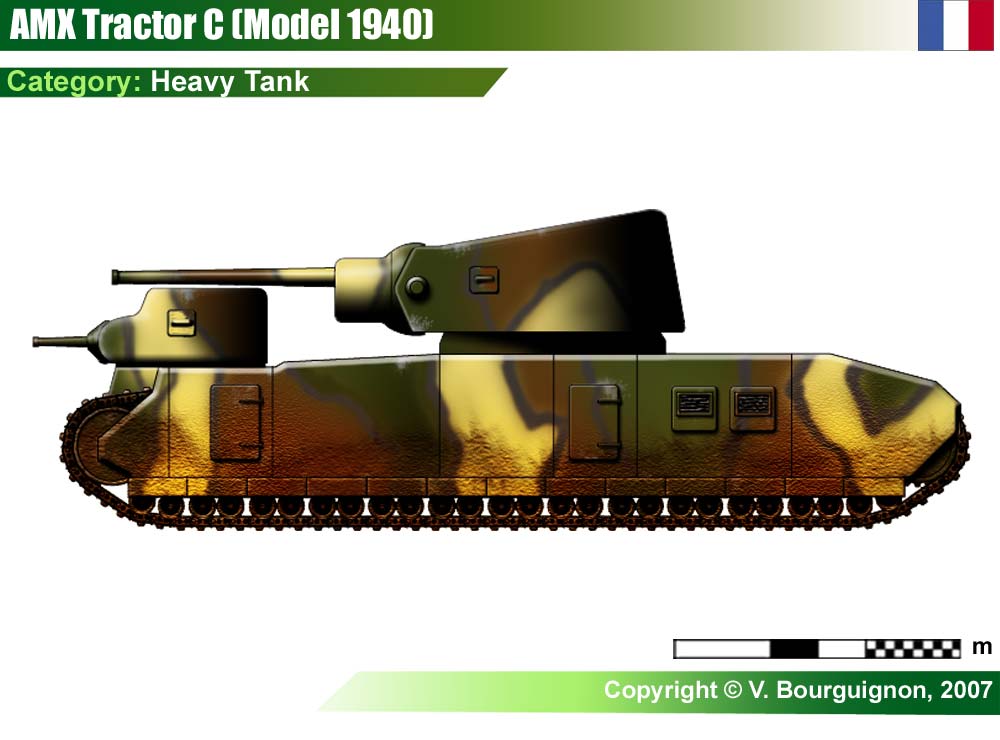 Сверхтяжёлый танк АМХ Tracteur С. Франция