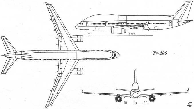 Концепция перспективного российского пассажирского самолета на водородном топливе